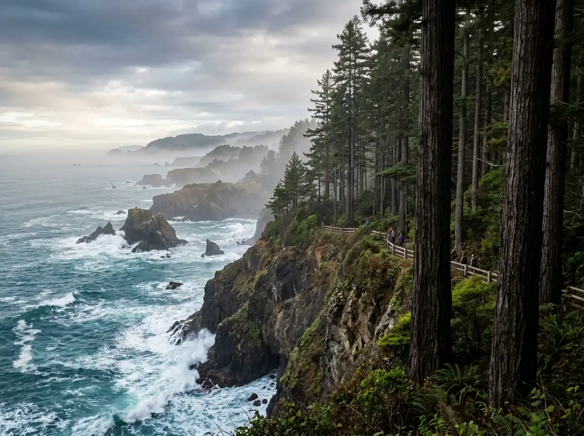 rugged coastlines ancient redwoods